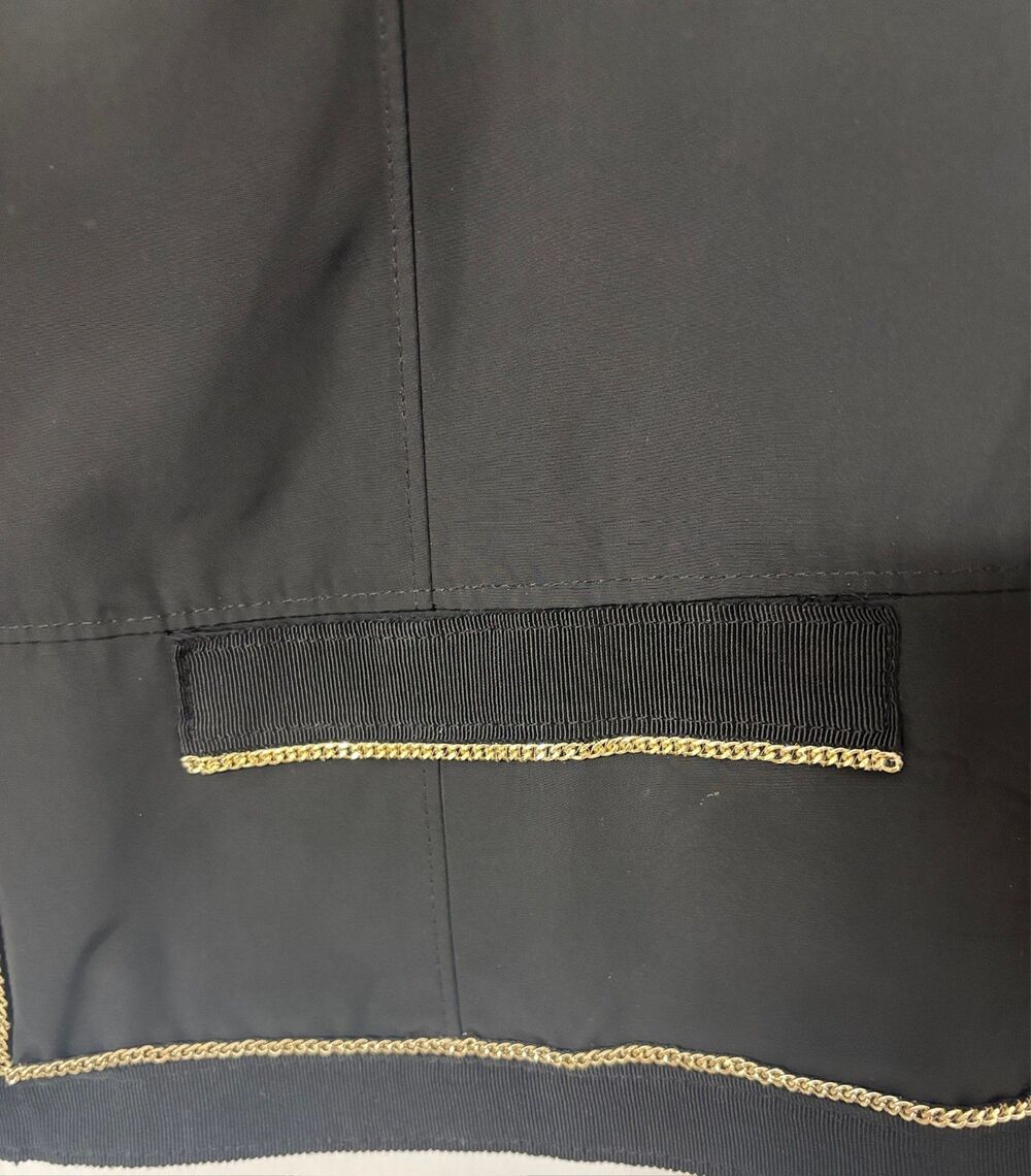 Chico's Zenergy Chloe Chain Trim Jacket Black Size 3 (XL/16) Windbreaker - Picture 3 of 13